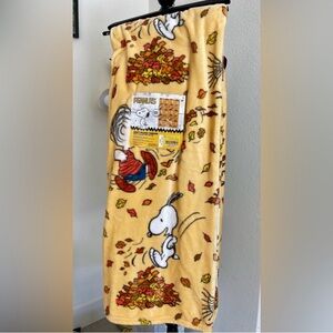 Snoopy Peanuts Fall Blanket Super Soft Plush Throw Charlie Brown
